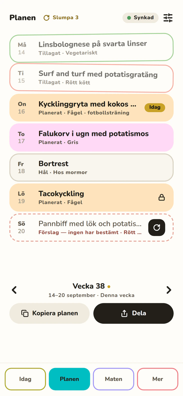 Planen: veckans dagar med lås, hål och ett förslag